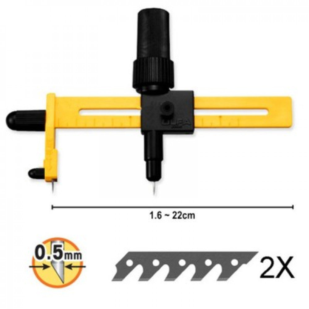 Estilete Compasso de Corte OLFA CMP-DX 1/DX